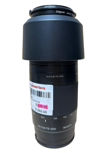 Sony SAL75300 75-300mm f/4.5-5.6 Compact Super Telephoto Zoom Lens for Sony Alpha Digital SLR Camera